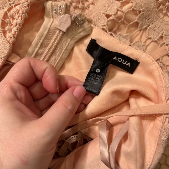 NWT Aqua Blush Floral Lace Dress Size Small - Picture 6 of 8